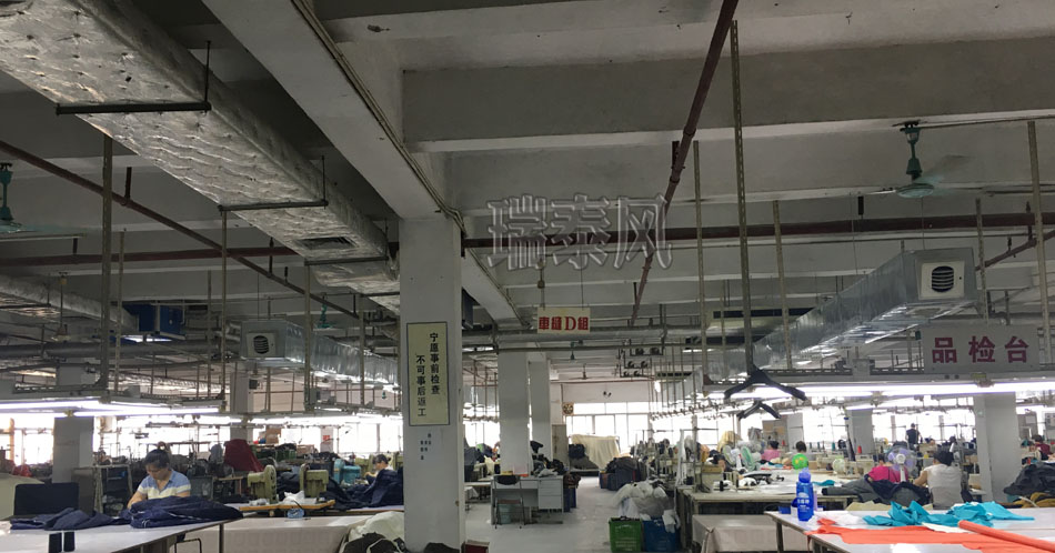 服裝、制衣、皮革廠降溫方案